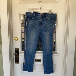 LOFT Jeans with Colorful Embroidery